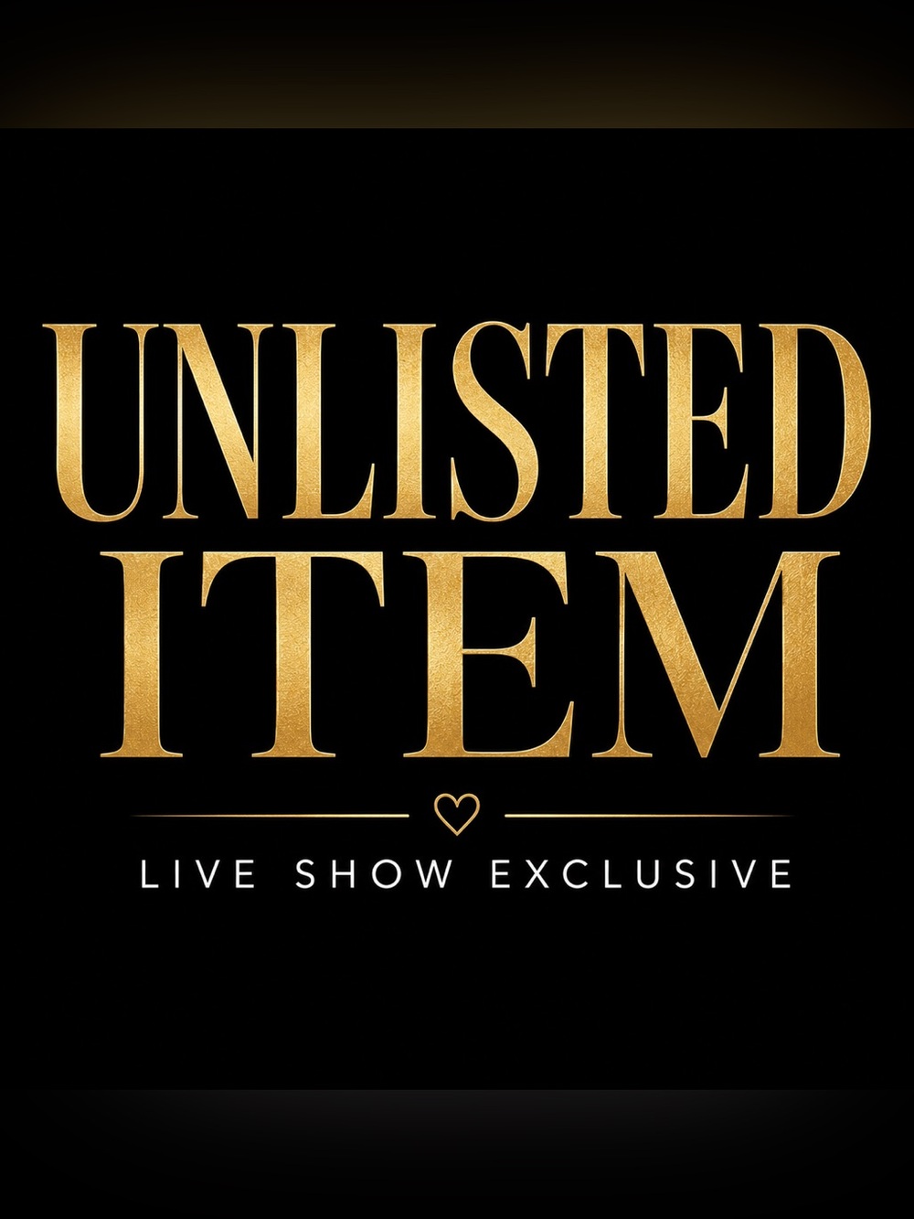 Unlisted Item (as is)